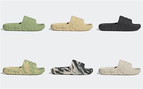 Upgrade your summer footwear collection with Adidas adilette 22 slides in desert sand